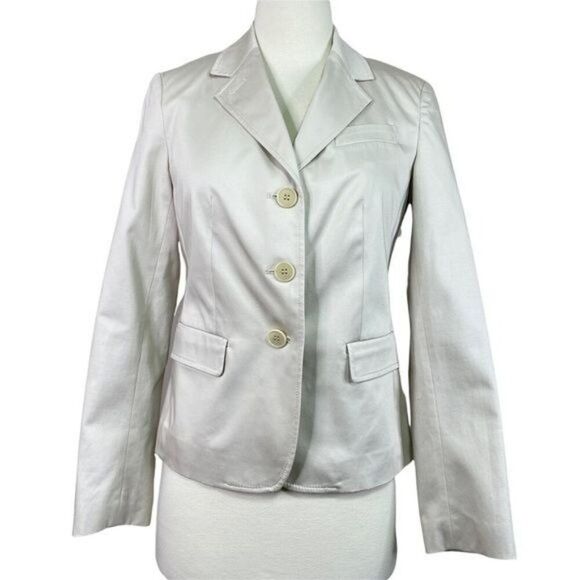 Talbots Blazer Solid Beige Size 4 - Picture 1 of 5